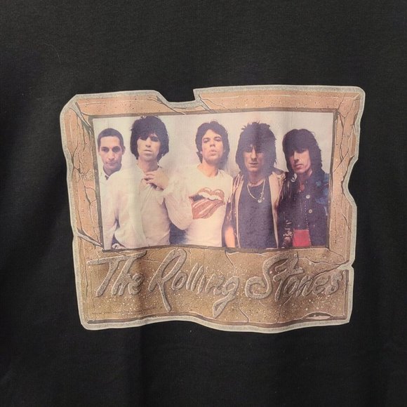 Vintage The Rolling Stones Concert Tshirt, Black , Large